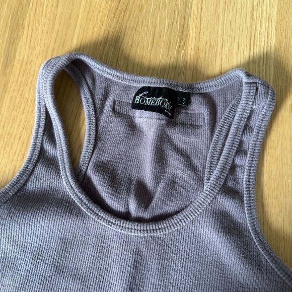 Fancy Homebody Ribbed Racerback Tank - Picture 2 of 4